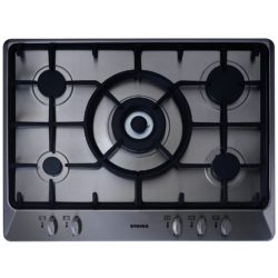 Stoves SGH700C 70cm 5 Burner Gas Hob With Cast Iron Pan Supports in Stainless Steel